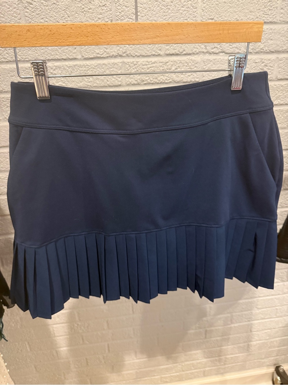 Under Armour Navy Pleated Hem Athletic Skirt